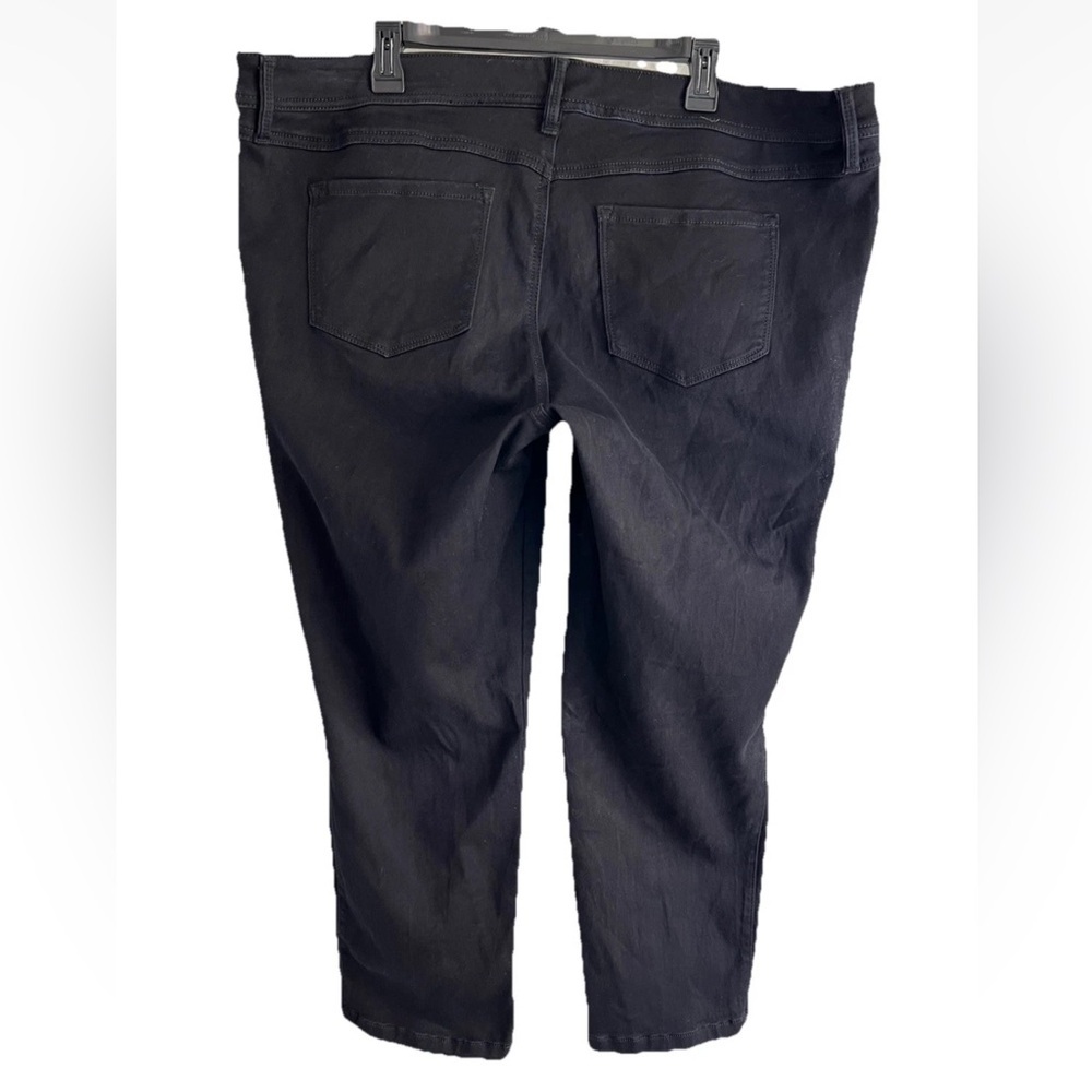 Torrid Luxe Skinny Sateen Stretch Women’s black denim jeans size 22S - Picture 2 of 12